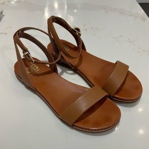 Gianni Binni Brown Leather Anklestrap Sandal Size 8